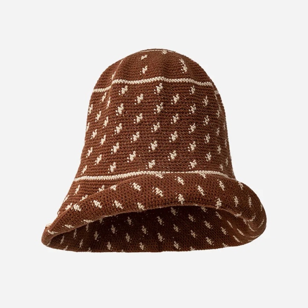 Brown Knit Women's Hat